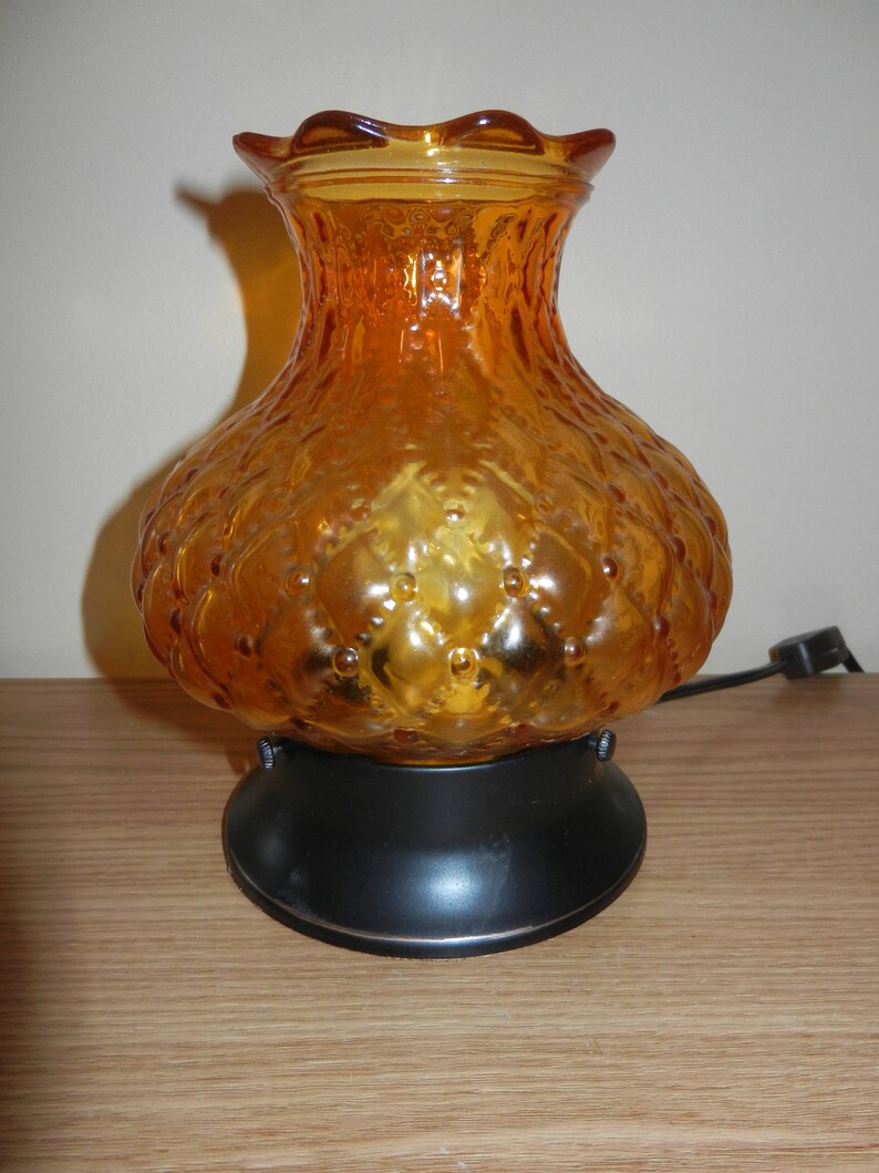 Homemade Small Table Lamp 7 5 Tall Has Removable Etsy