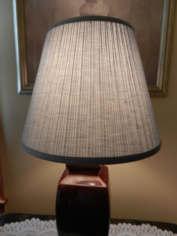 Lamp Shade Blue Pleated Bell Spider Attachment Only