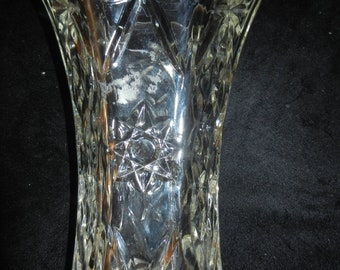 Vintage Cut Glass Vase