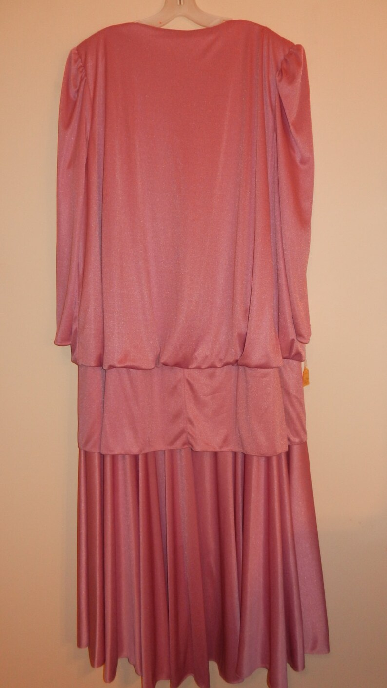 mauve beaded gown
