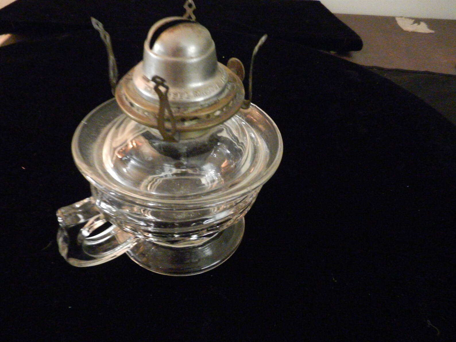 Vintage Glass Oil Lamp Glass Chimney Extra Etsy