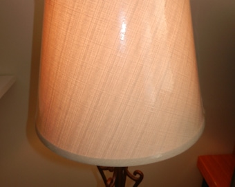 Burlap Like Uno Lamp Shade