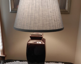 Brown Ceramic Table Lamp only, no shade