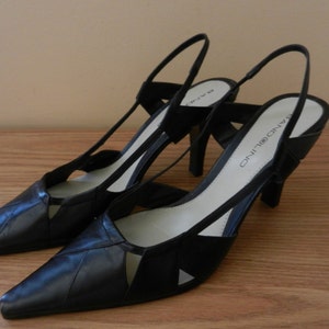 bone slingback pumps