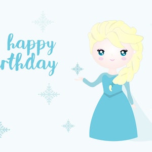 happy birthday printable card pdf diy 6x4 inch etsy