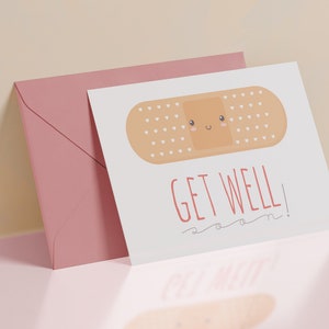 Get well soon instant download card PDF DIY 6x4 inch image 3