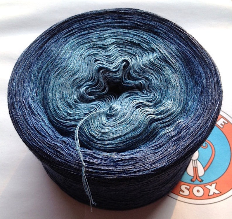 0.03EUR/meter, 900 m Giza cotton jeans yarn Denim Skies image 3