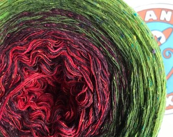 0.04EUR/meter, 600 m bourette silk/wool/PA "Amaryllis"