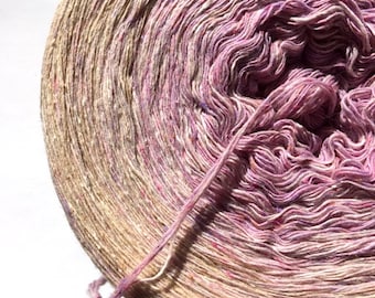 0.04EUR/meter, 600 m bourette silk/wool/PA "Beach Carnation"