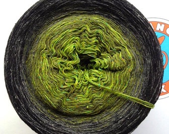 0.04EUR/meter, 1200 m bourette silk/wool/PA "Fir Peaks"