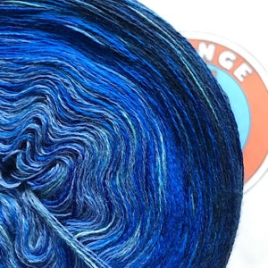 0,04EUR/m, 900m Merino extrafein Deep Sea Bild 3