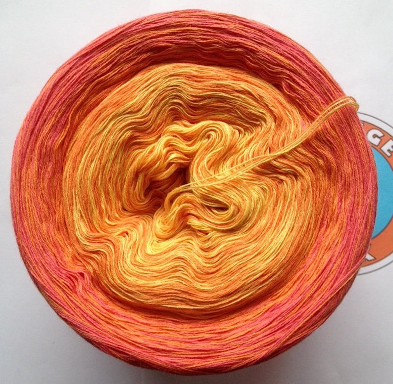 0,04EUR/meter, 900 m Mako-Baumw./Cashmere CoralSunset image 1