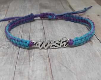 Hemp bracelet, hemp jewelry, Wish Bracelet, Wish Jewelry, Bohemian Bracelet, Bohemian Jewelry, Macrame Bracelet, free shipping