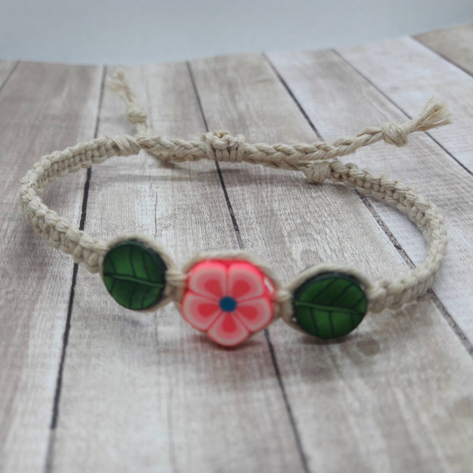 Plumeria Bracelet Plumeria Jewelry Flower Bracelet Hemp Etsy