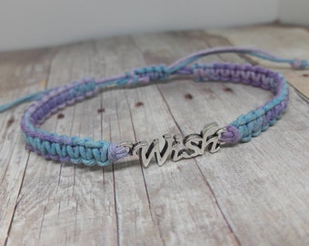Wish Bracelet - Wish Jewelry - Hemp Jewelry - Hemp Bracelet -Bohemian Bracelet - Bohemian Jewelry - Macrame Bracelet - Teen Gift