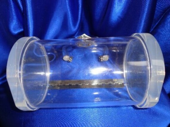 Vintage WILARDY Unique Round Clear Lucite Purse w… - image 7