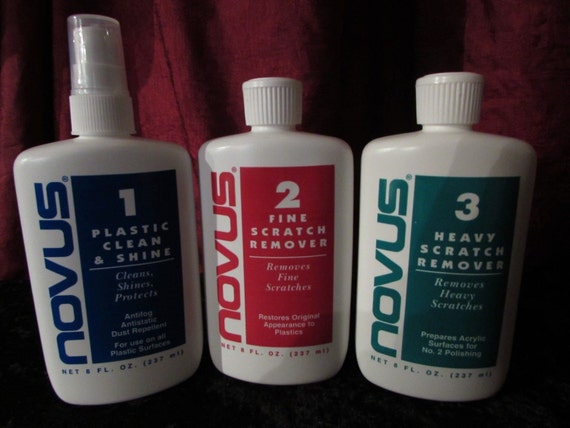 Clean Your LUCITE NOVUS 1, 2, 3 8 Ounces Each Cleaner & Polish