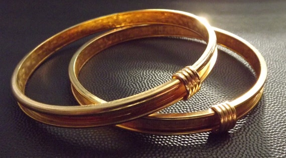 Jewelry Classic Style Gold Bangle Set Newburystre… - image 1