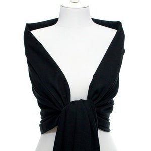 Black Pashmina Black Scarf Pashmina Scarf Pashmina Shawl Black Wedding Shawl Bridal Pashmina Wrap Bridesmaid Shawls Wedding Favors