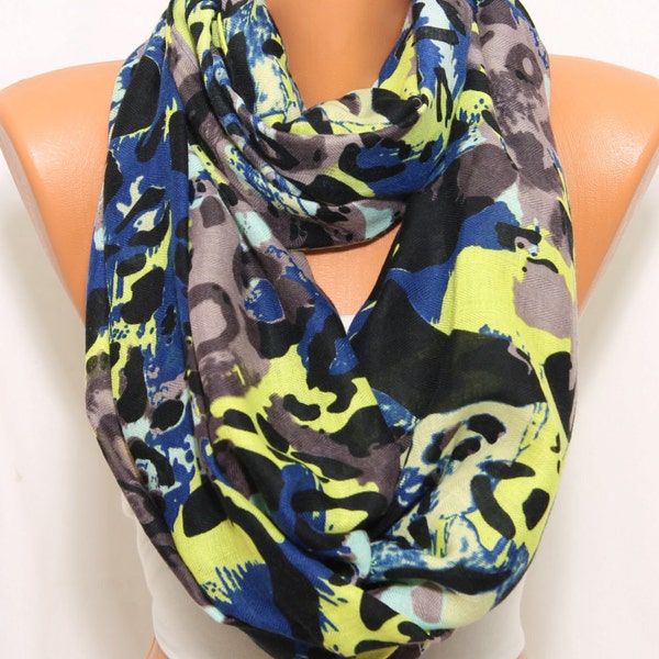 Camo Scarf Cotton Mink Blue Mint Yellow Scarf Women's Fashion Accessories Holidays Easter Gift Ideas For Her For Him Women Scarves