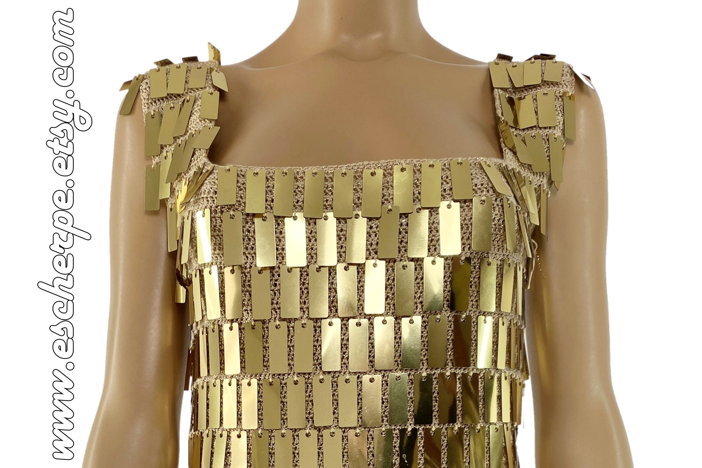 cheap gold dresses online Tinsel Dress main image 1