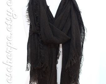 Anthracite, léger, confortable, chaud pour homme, écharpe, accessoires d'hiver, accessoires de mode pour homme, écharpes, vacances, Noël, idées cadeaux pour lui pour elle