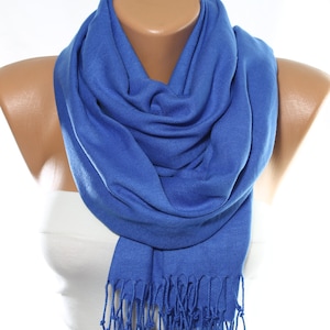 Blue Scarf Oversize Pashmina Scarf Blue Shawl Spring Scarf Gift Ideas For Her For Mom Mother&#39;s Day Fashion Scarf Bridesmaids Gift ESCHERPE