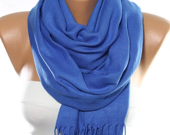 Blue Scarf Oversize Pashmina Scarf Blue Shawl Spring Scarf Gift Ideas For Her For Mom Mother's Day Fashion Scarf Bridesmaids Gift ESCHERPE