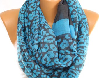 Leopard Scarf Infinity Scarf Loop Bufanda Azul Bufanda Gris Bufanda Fall Bufanda Invierno Bufanda Invierno Bufanda Neón Bufanda Ideas Mujeres Bufandas Mujeres Bufandas