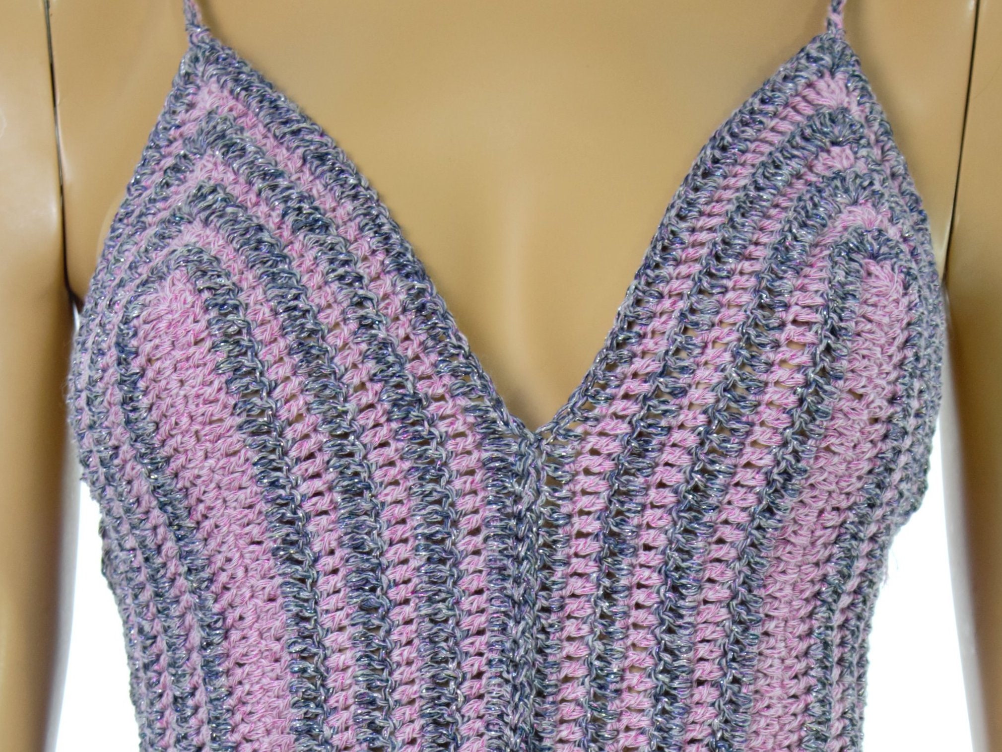 beaded crochet mini dress in lilac Melrose Nights Mini Dress | Lilac | Womens