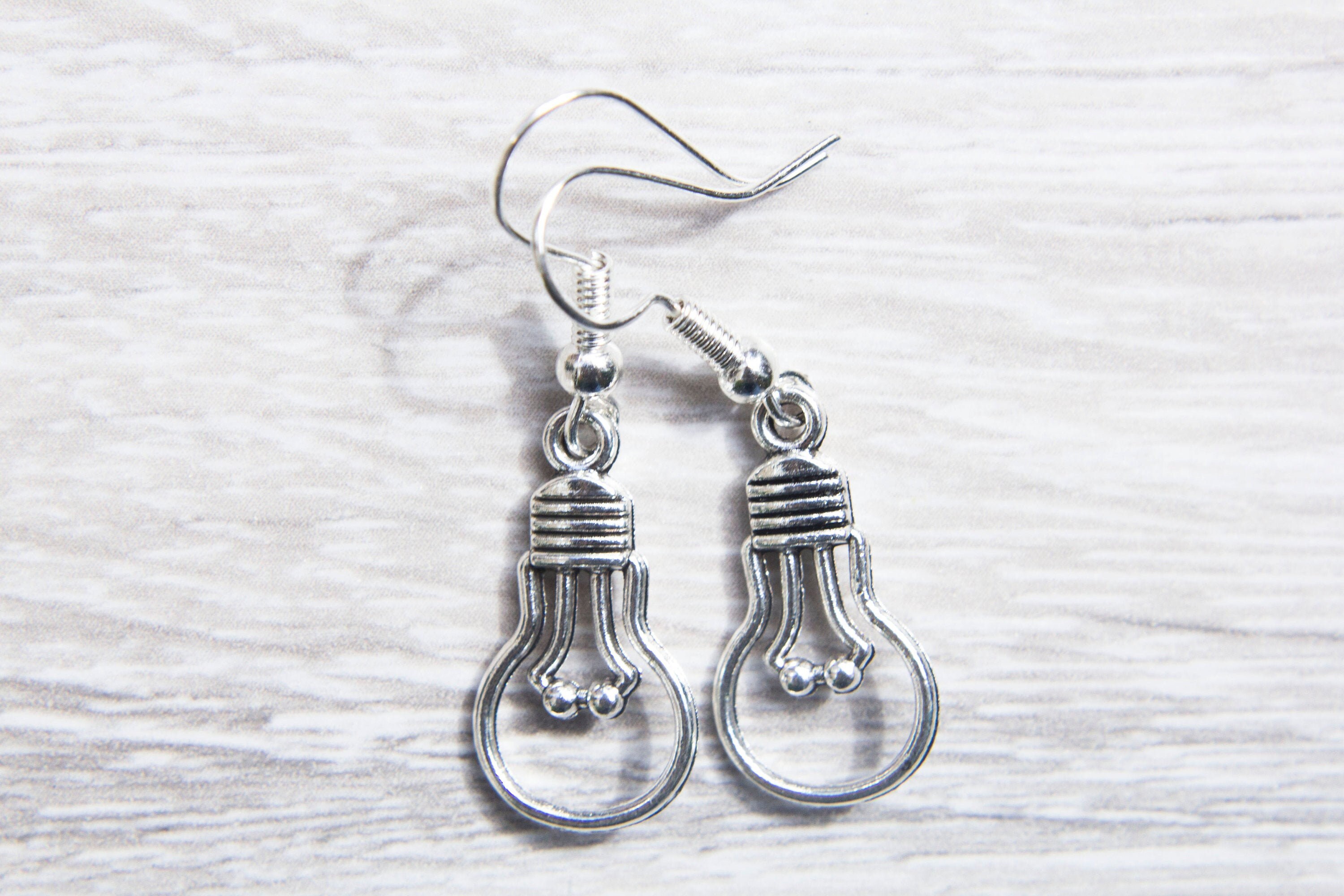 Light Bulb Earrings Electric Light Bulb Light Bulb Earrings Etsy