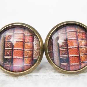 Quirky Book Stud Earrings