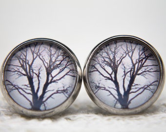 Boucles d’oreilles Winter Tree Branch Stud