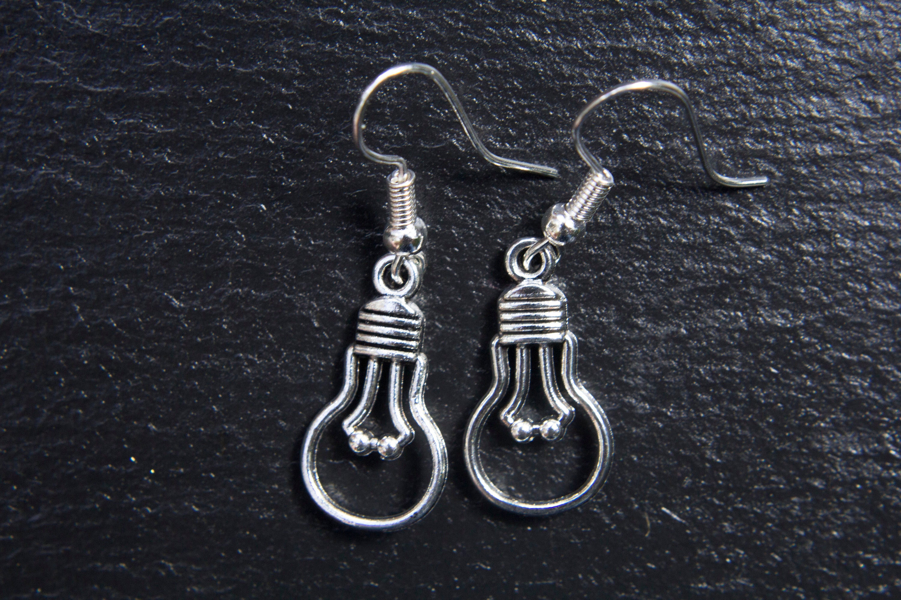 Light Bulb Earrings Electric Light Bulb Light Bulb Earrings Etsy