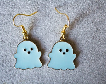 Cute Spooky Ghost Halloween Dangle Earrings