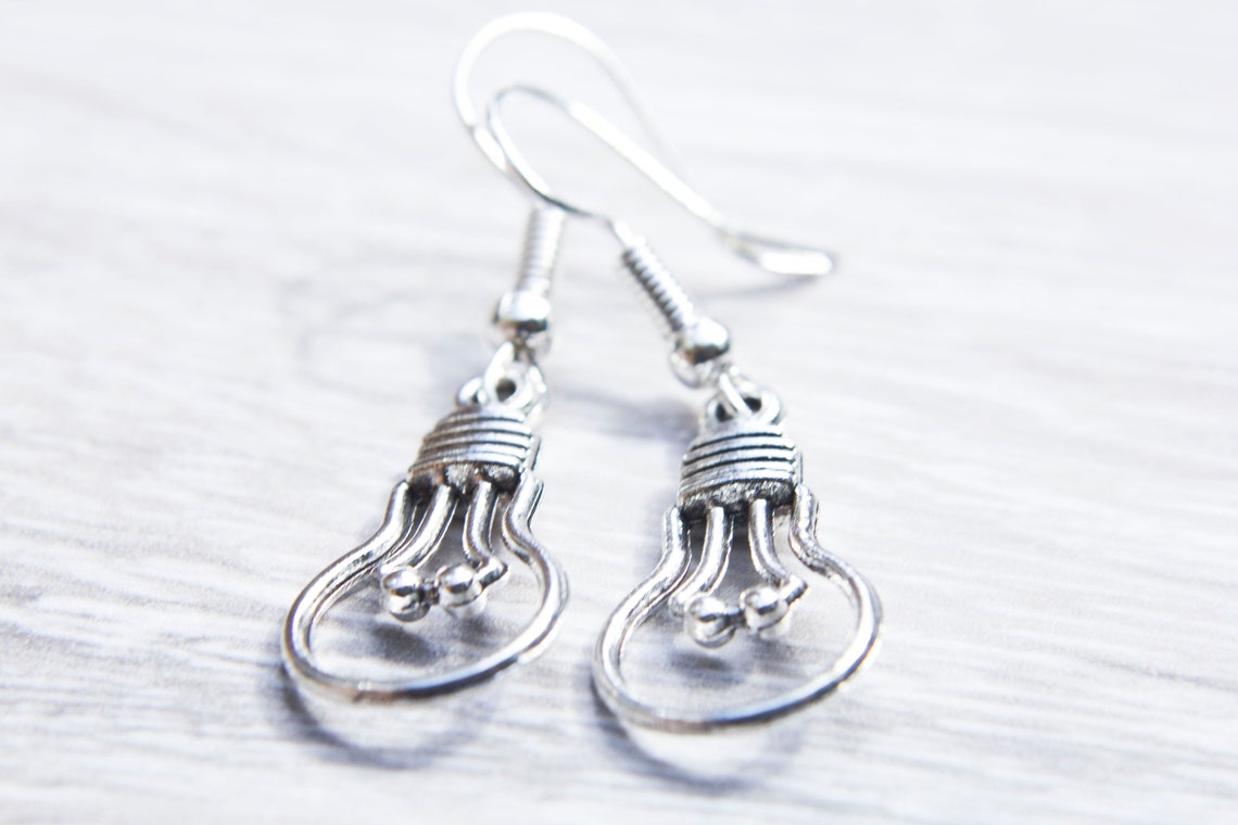 Light Bulb Earrings Electric Light Bulb Light Bulb Earrings Etsy
