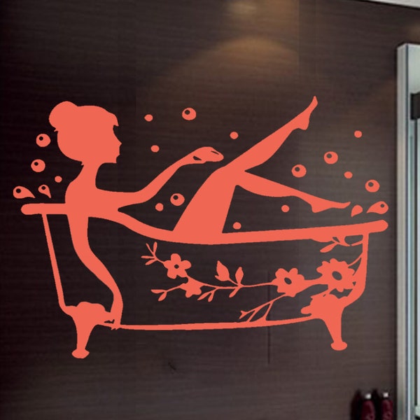 Bathroom Wall Decals Etsy UK