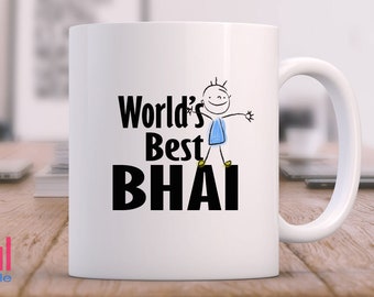 World Best Bhai - Islamic Mugs for your Brother Muslim novelty gift, Ramadan gift, Eid Gifts