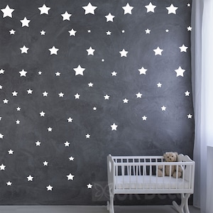 Star Wall Stickers, 112 Pcs Stars Wall Decals, Nursery decor, Nursery wall stickers, Wall decals nursery, Star stickers, Kids room decor