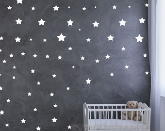 112 Stars Wall Decals, Nursery Decor, Peel and Stick