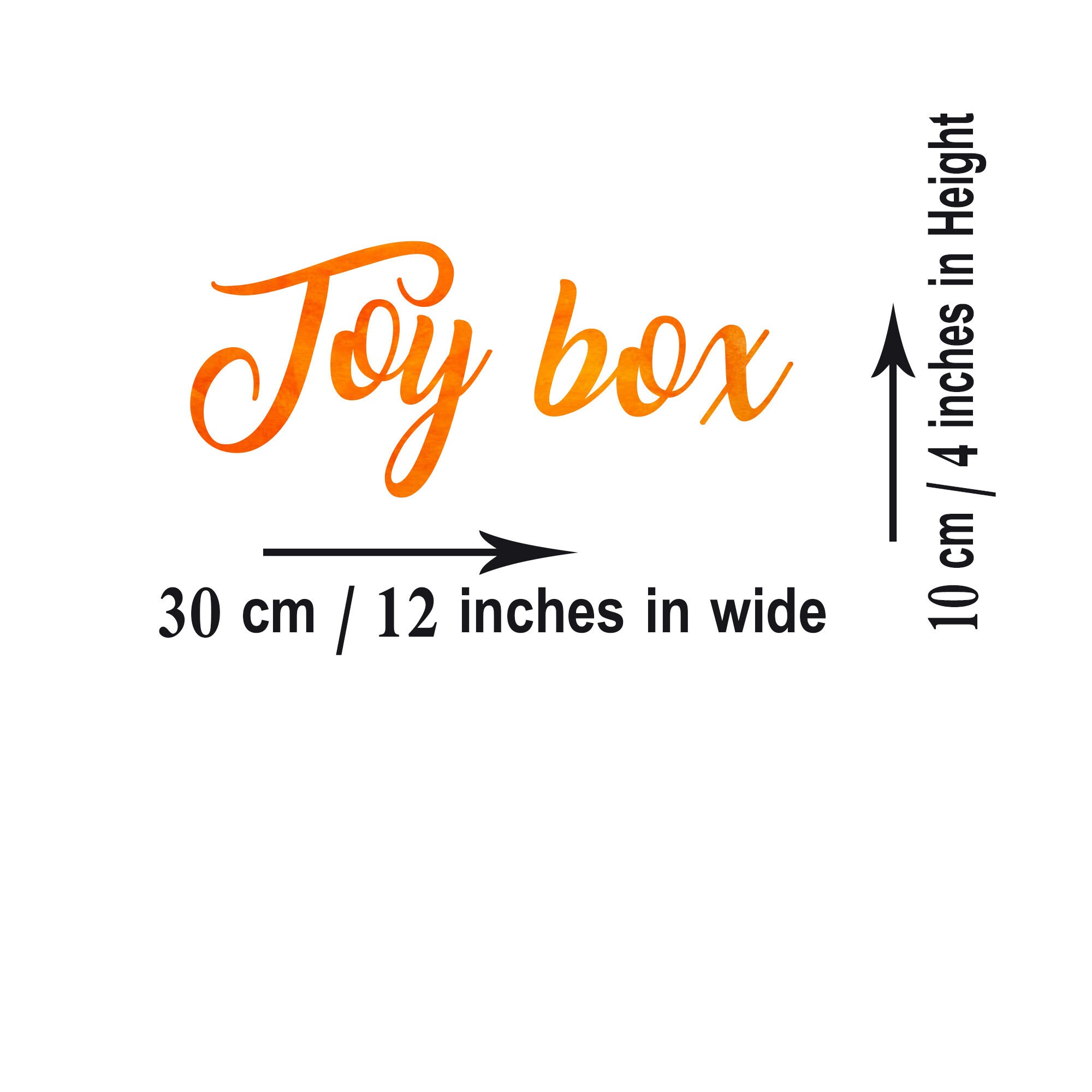 Toybox Stickers Toybox Sign Wall Stickers for Etsy UK
