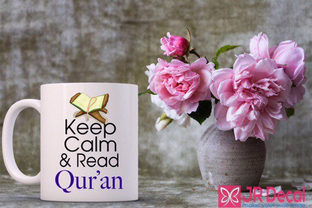 Keep Calm and Read Quran Islamic Mugs, Eid Gift for Friends and Family