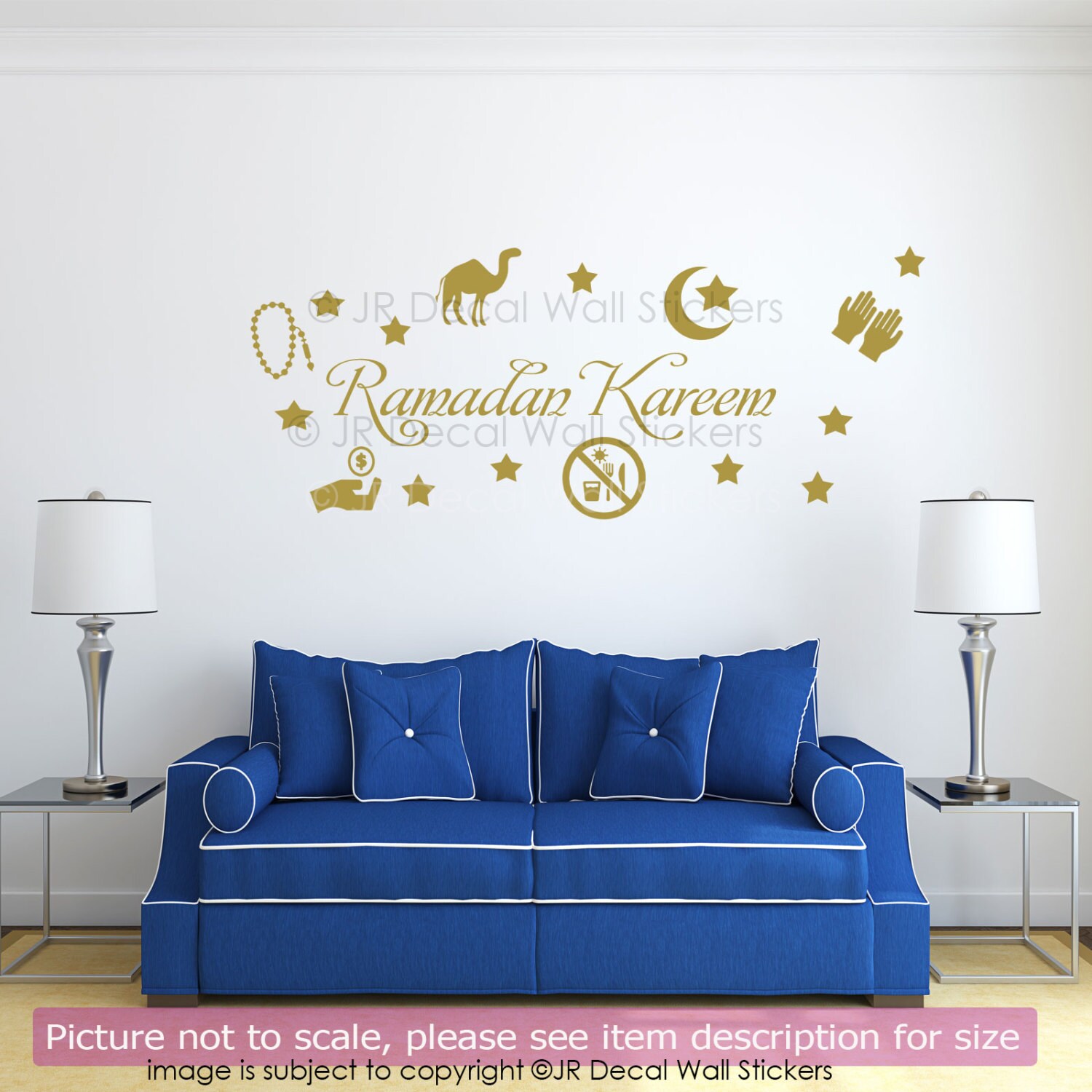 Ramadan Kareem Islamic Wall Sticker Arabic Art Vinyl Decal Etsy UK