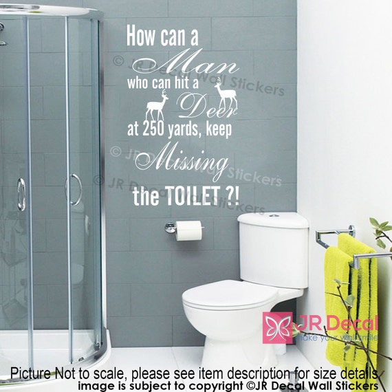 Toilet Stickers Funny Bathroom Vinyl Quote Home Art Mural Removable Toilet Stickers Funny Bathroom Vinyl Quote Home Art Mural Removable