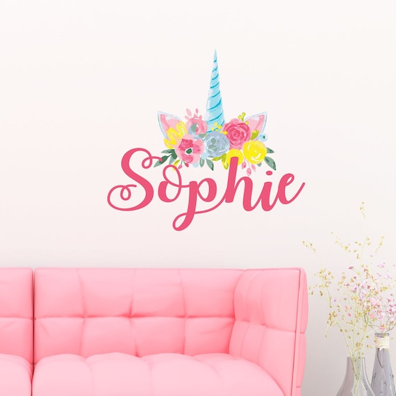 Personalised Name Wall Stickers for Girls Name Wall Stickers for
