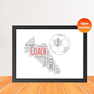 Bottes de football personnalisées Word Art Print, Bottes de football personnalisées Impression en nuage de mots, Cadeau d’anniversaire, Cadeaux de Noël sportifs Impression numérique