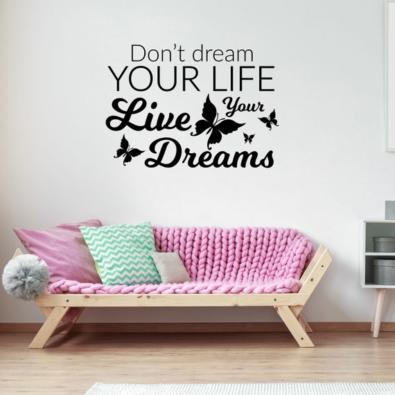 Inspirational Motivational Wall Art Quote Vinyl Sticker Graphic Dream LIV4 Inspirational Motivational Wall Art Quote Vinyl Sticker Graphic Dream LIV4