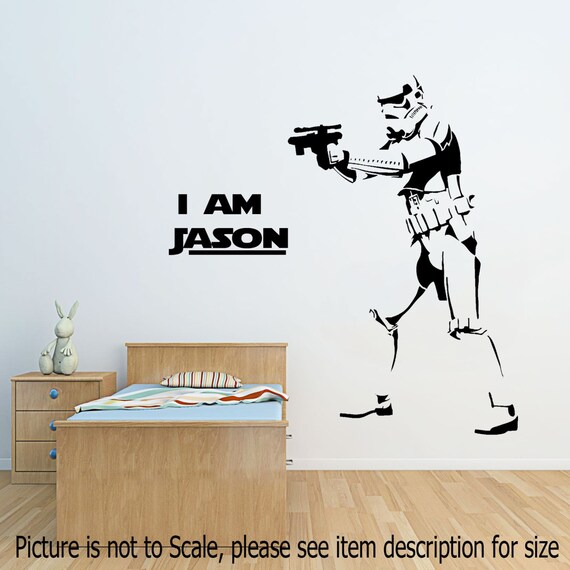 Star Wars Stormtrooper Helmet wall stickers Vinyl Wall Decals