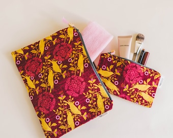 Sunset Finch Water Resistant Makeup and Travel Bag