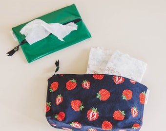 Strawberry Water Resistant Travel Bag/Pouch